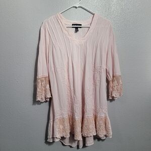 Gretty Zueger Blush Lace Tunic